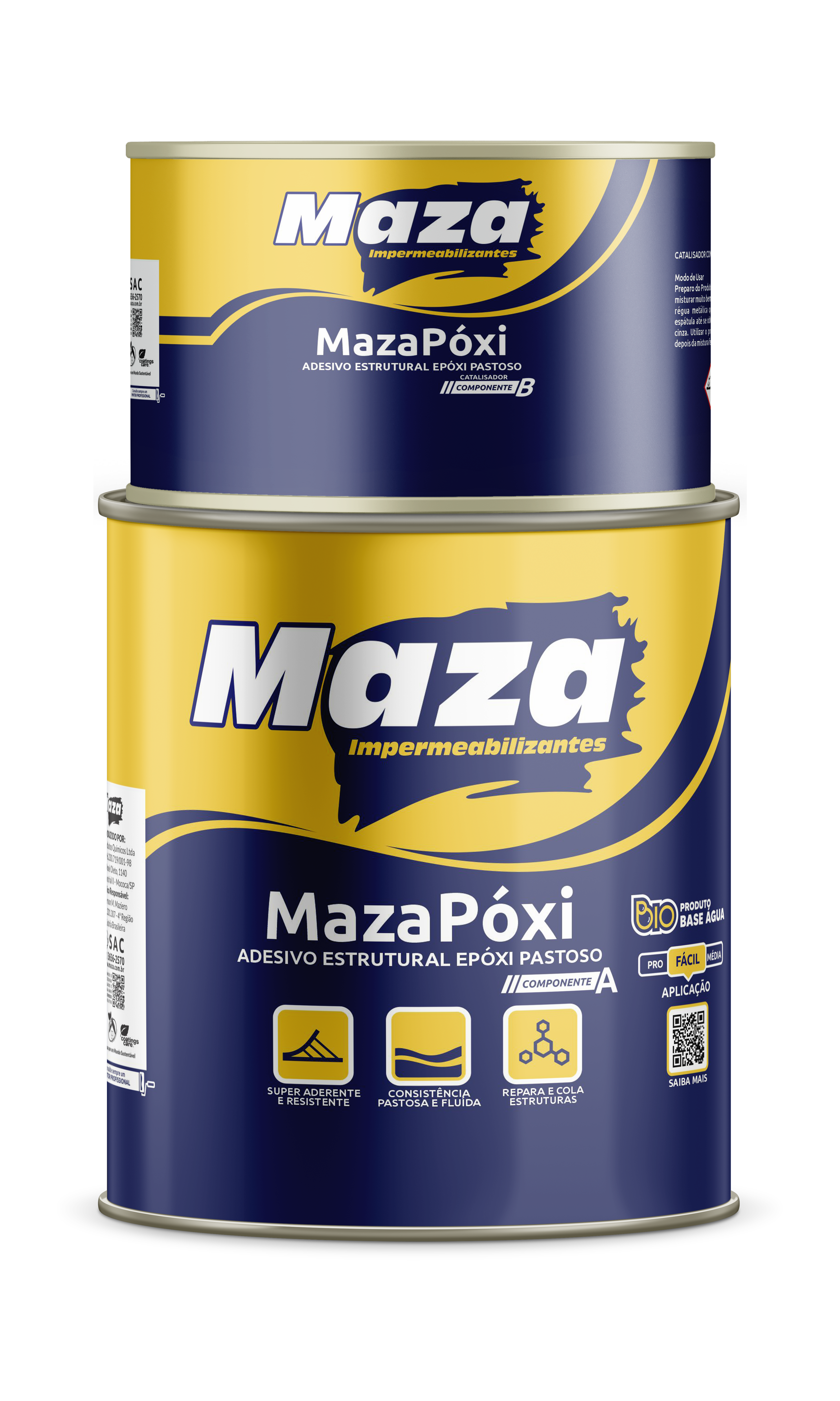 Mazapoxi Adesivo Estrutural Pastoso