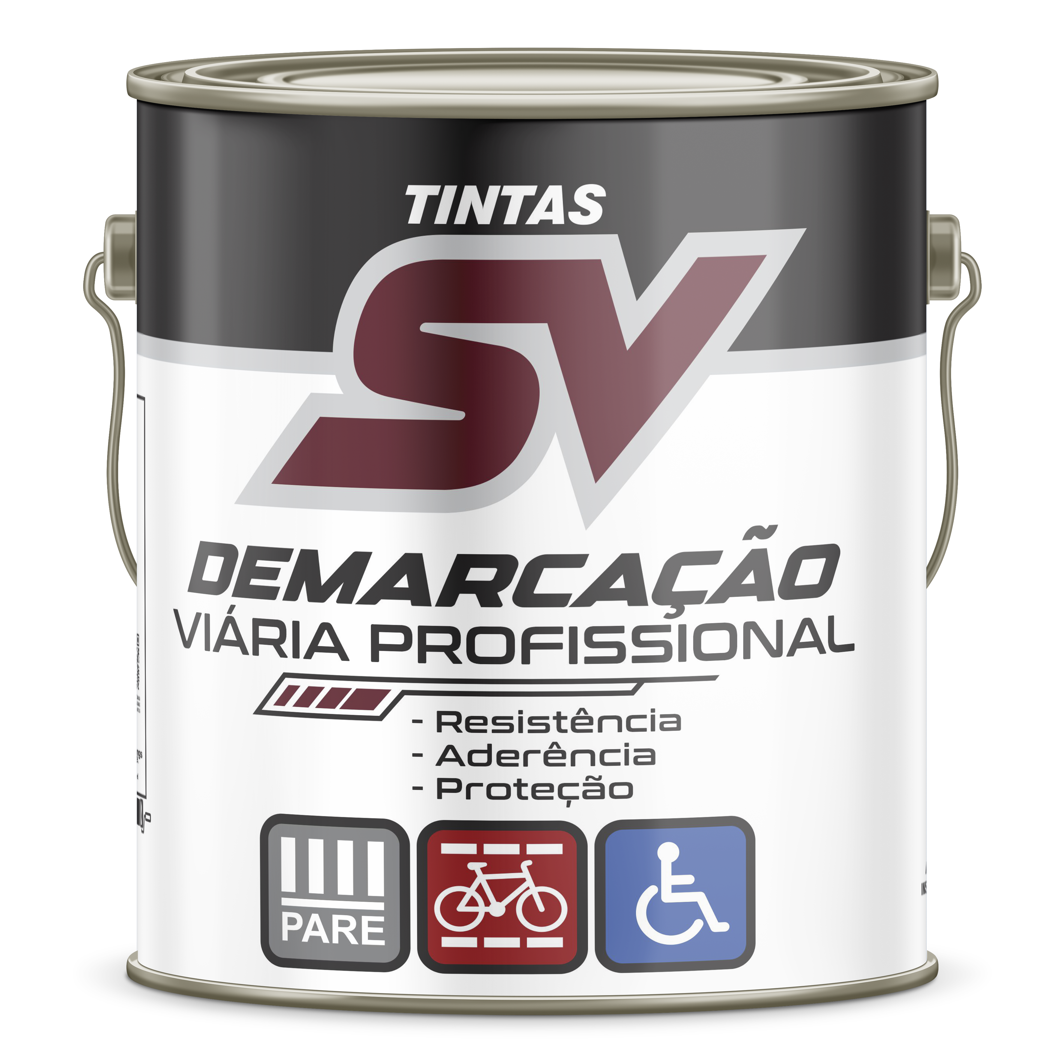 Demarcação Viária Profissional Preto
